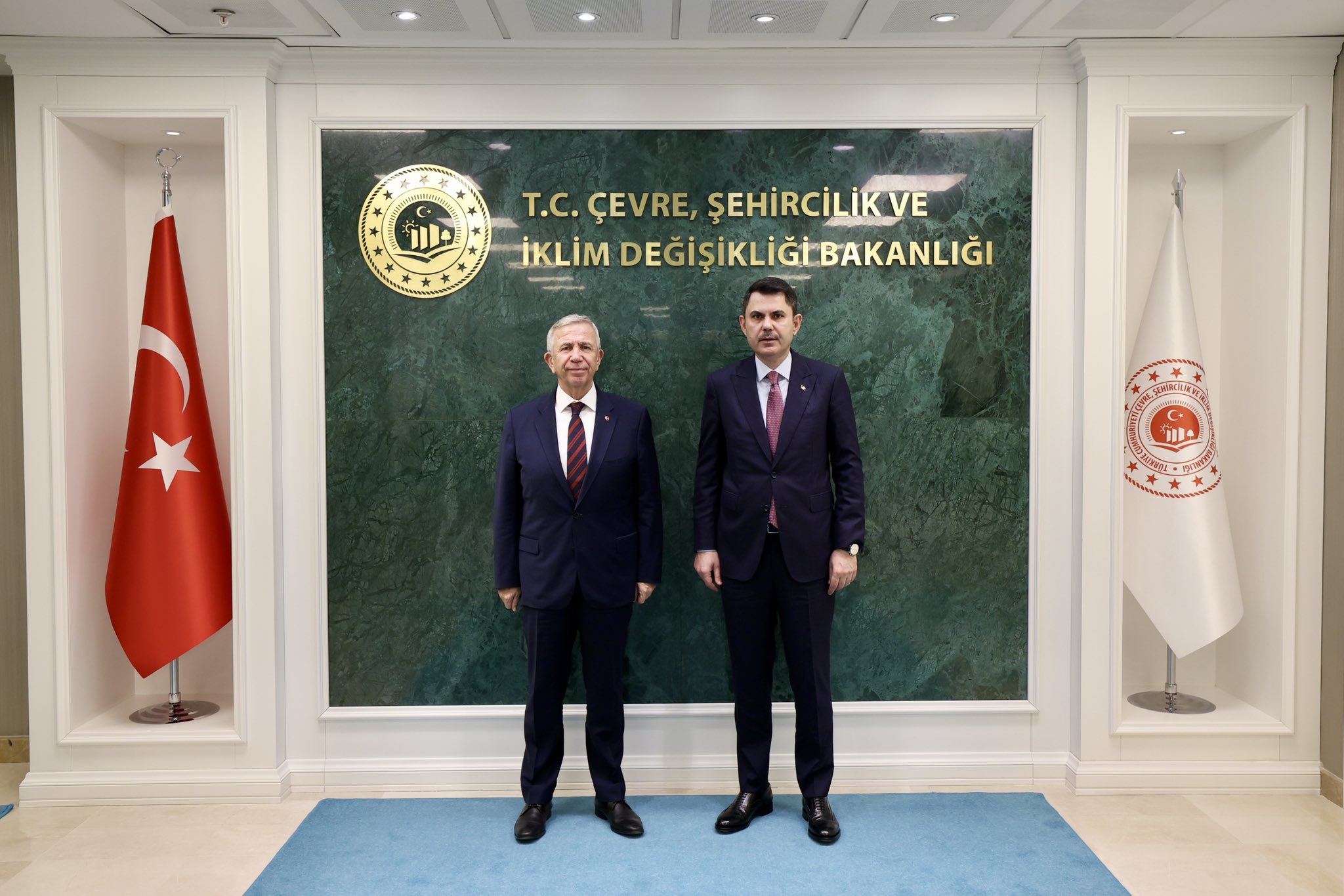 Mansur Yavaş Murat Kurum ile bir araya geldi