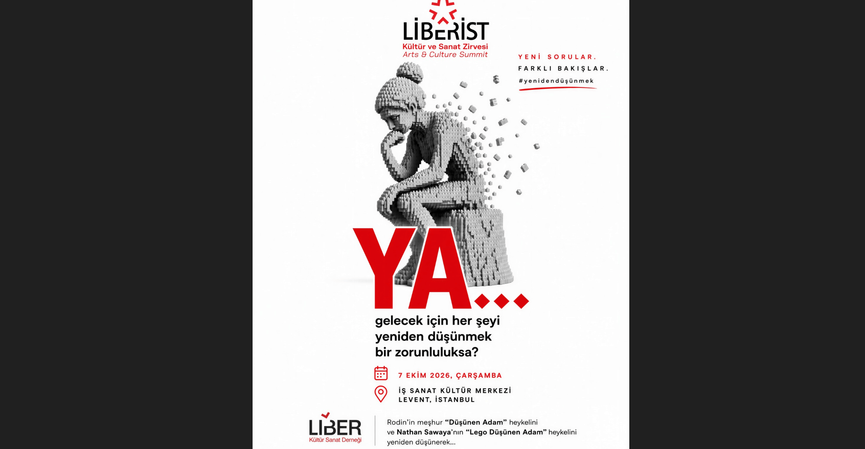 Sanat, bilim, edebiyat ve felsefe “Yeniden Düşünmek” için aynı sahnede